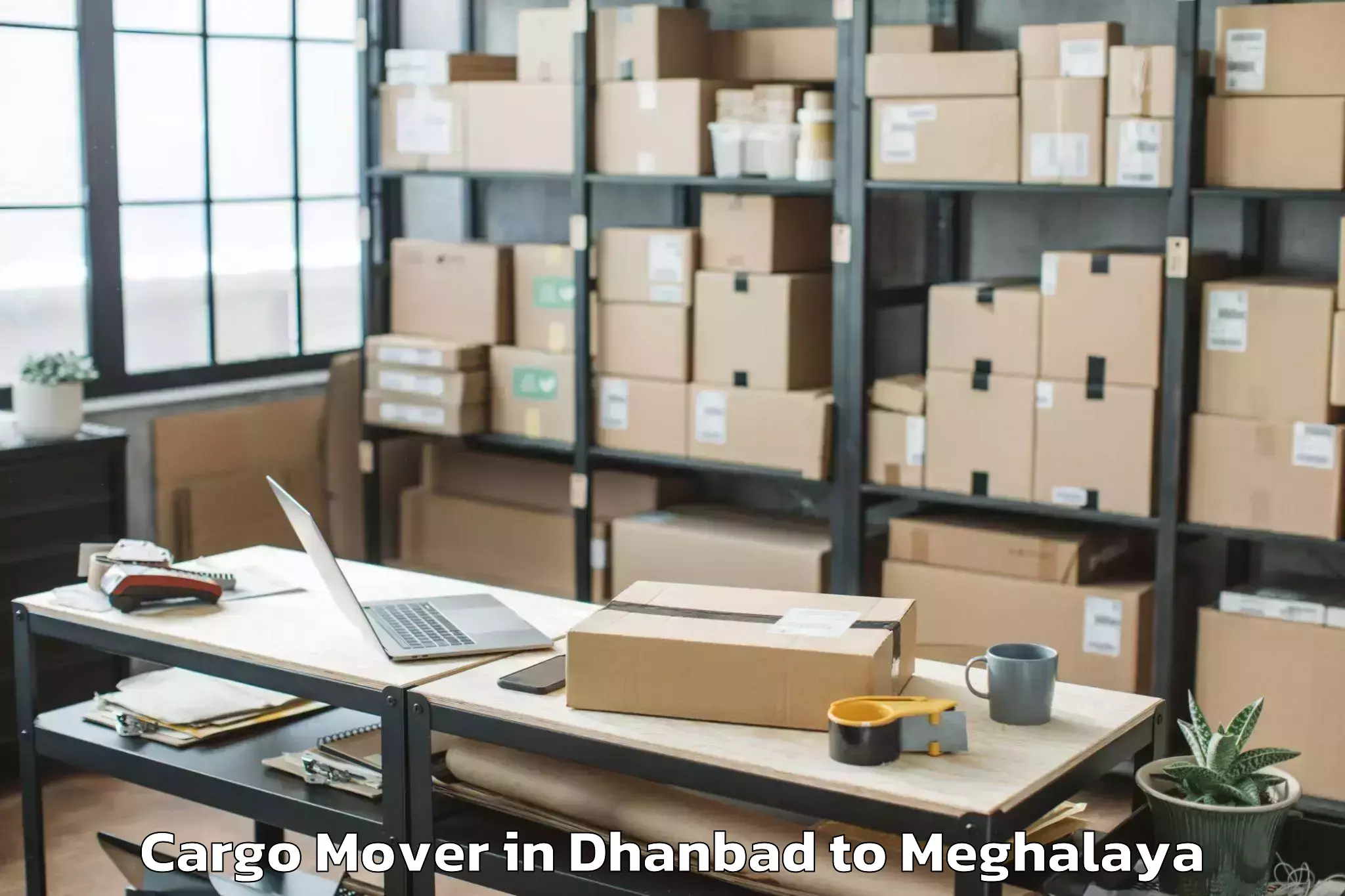 Top Dhanbad to Mawphlang Cargo Mover Available